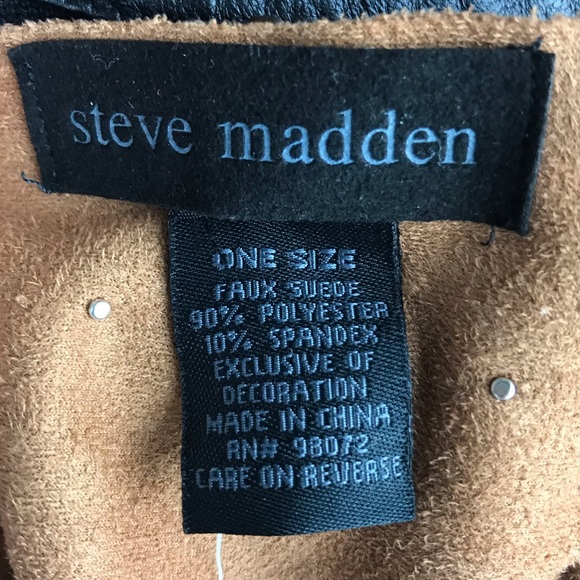 Steve Madden Brown Beaded Fringe Skinny Scarf NWT - Picture 5 of 6